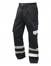 Leo CT02-BK Ilfracombe Cargo Trouser - Black